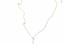 COLLIER CHAINE GOUTTE MINT